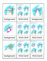 compound words snowman card game