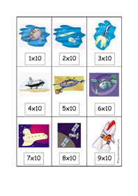 space program x10 tables card game