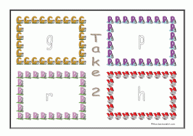 take 2 game - letter sounds gphr