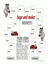 bugs and mules - long 'u' sound