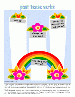 past tense verbs game