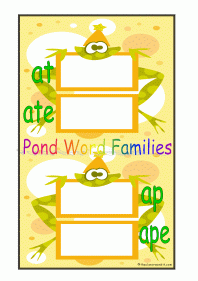 pond word families