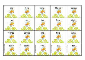 Bee Numbers Card Game