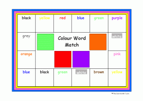 colour word match game