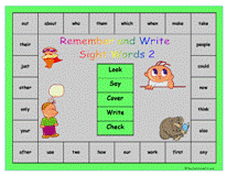 sight words 2 spelling game