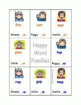 happy word families