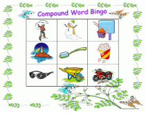  compound word bingo