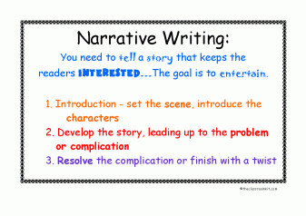 narrative writing goals