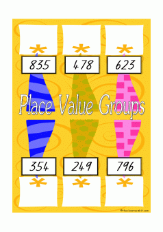 place value groups game HTU