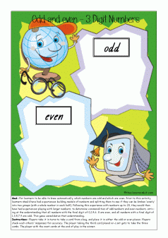Odd and even - 3 digit numbers
