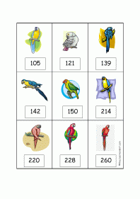 Parrot hundreds card game