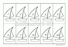 sailboats 1-10 game