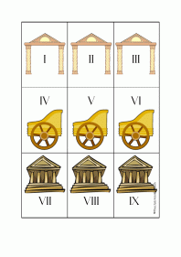 roman numerals card game