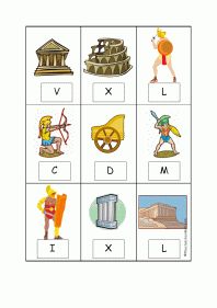 roman numerals card game